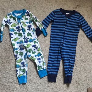 Lot of 2 Hanna Andersson pajamas, size 70 9-18 mos